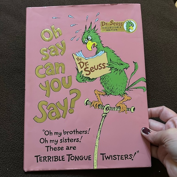 Oh say can you say? Tongue twisters hard back book Dr Seuss collectors edition - Picture 1 of 5
